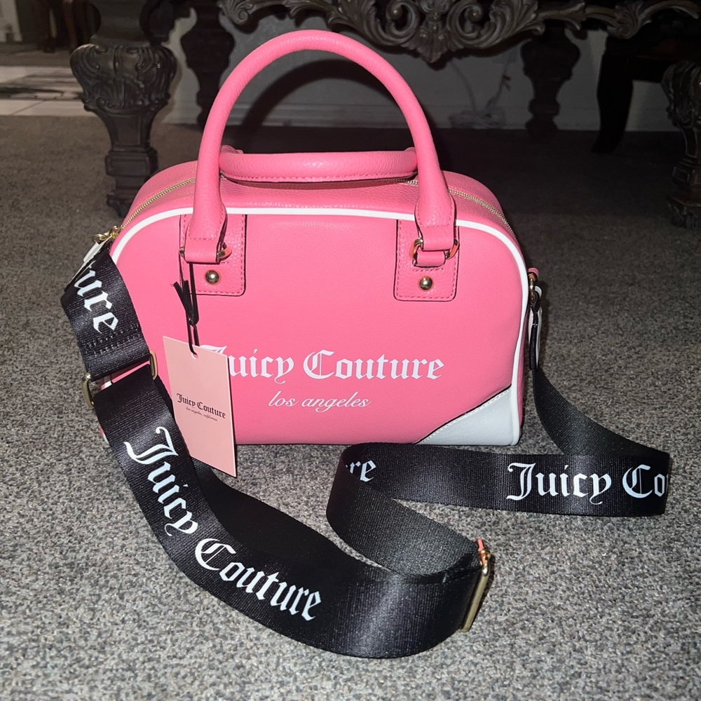 Juicy couture pink sports bowler bag